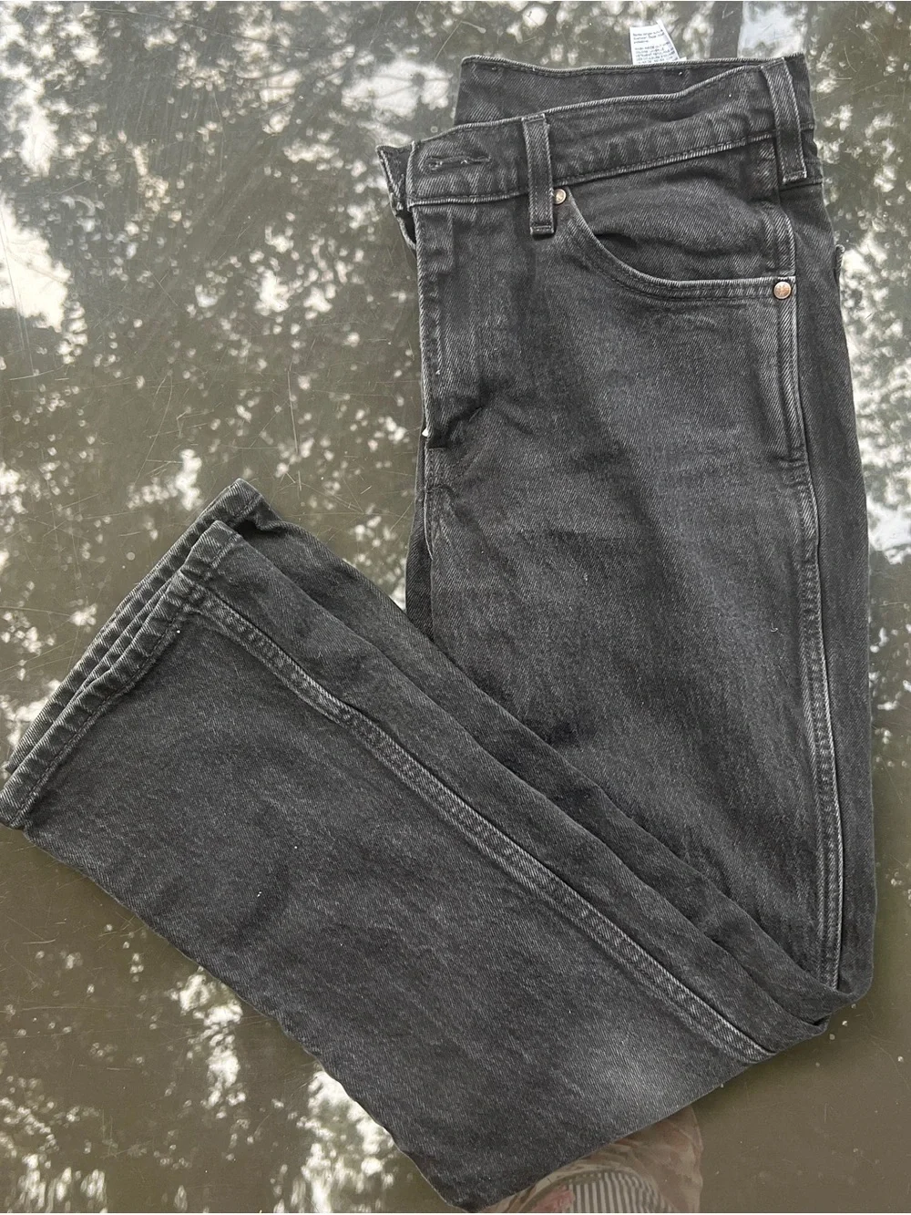 Levi’s Men’s 30 in Black Dark Wash Denim Slim Straight Fit 5-Pocket Jeans